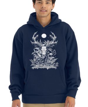 Lesní duch, bílý potisk