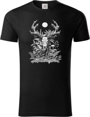 Lesní duch, bílý potisk