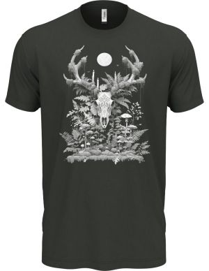 Lesní duch, bílý potisk