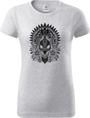 Ptačí šaman, černý potisk