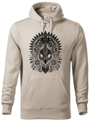 Ptačí šaman, černý potisk