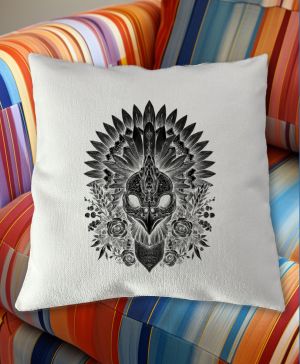 Ptačí šaman, černý potisk