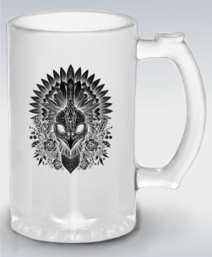 Ptačí šaman, černý potisk