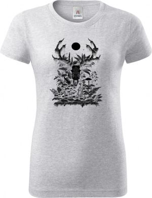 Lesní duch, černý potisk