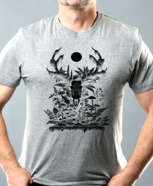 Lesní duch, černý potisk