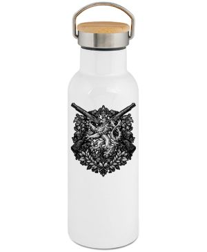 Lev a pušky, černý tisk