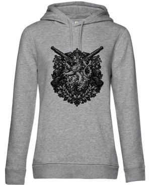 Lev a pušky, černý tisk