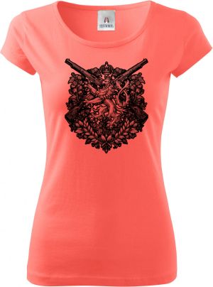 Lev a pušky, černý tisk