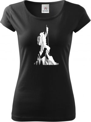 Lezec v oblacích, bílý potisk