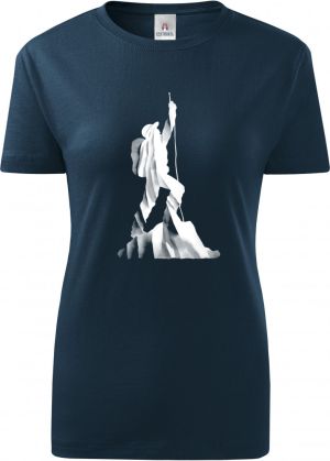 Lezec v oblacích, bílý potisk