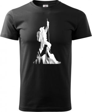 Lezec v oblacích, bílý potisk