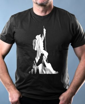 Lezec v oblacích, bílý potisk