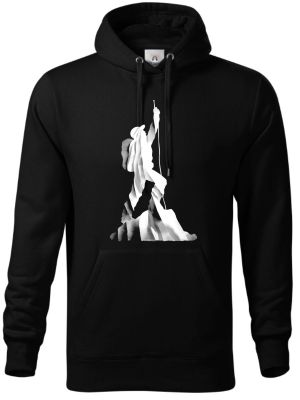 Lezec v oblacích, bílý potisk