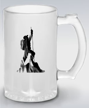 Lezec v oblacích, černý potisk