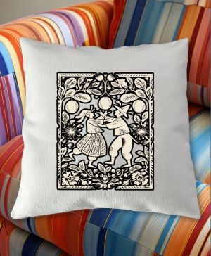 Lidový tanec, folklor, bílý tisk