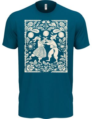 Lidový tanec, folklor, bílý tisk