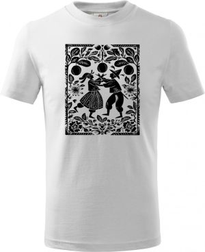 Lidový tanec, folklor, černý tisk