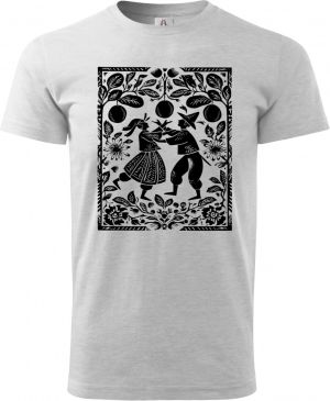 Lidový tanec, folklor, černý tisk