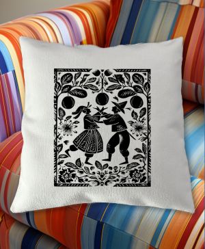 Lidový tanec, folklor, černý tisk