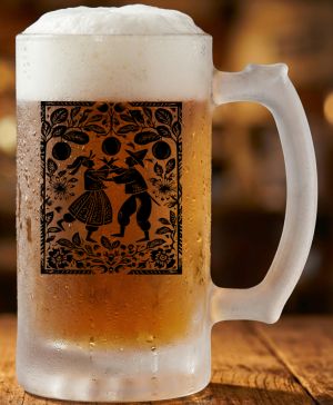 Lidový tanec, folklor, černý tisk