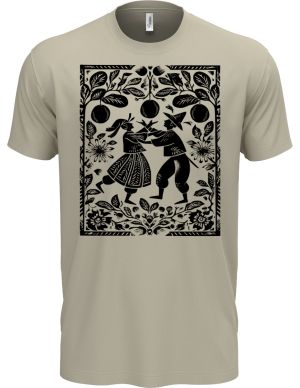 Lidový tanec, folklor, černý tisk