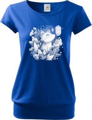 Liška a lampion, bílý potisk