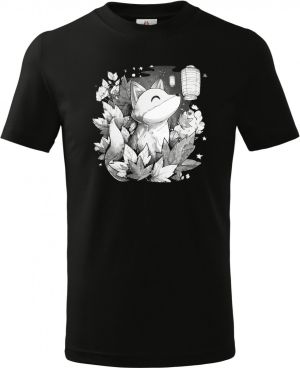 Liška a lampion, bílý potisk