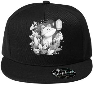 Liška a lampion, bílý potisk