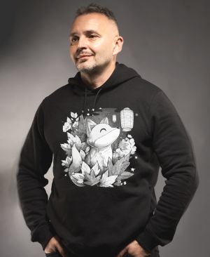 Liška a lampion, bílý potisk