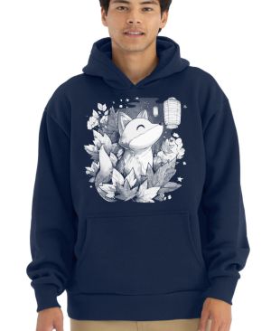 Liška a lampion, bílý potisk