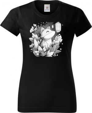 Liška a lampion, bílý potisk