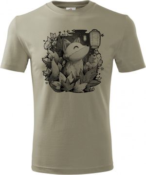 Liška a lampion, černý potisk