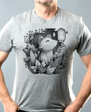 Liška a lampion, černý potisk