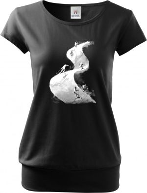 Lyžařská vlna, bílý tisk