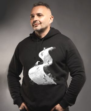 Lyžařská vlna, bílý tisk