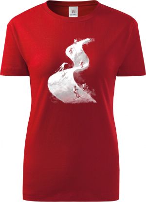 Lyžařská vlna, bílý tisk