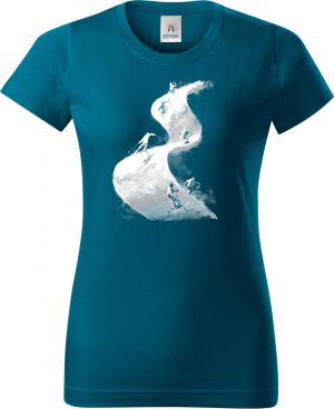 Lyžařská vlna, bílý tisk