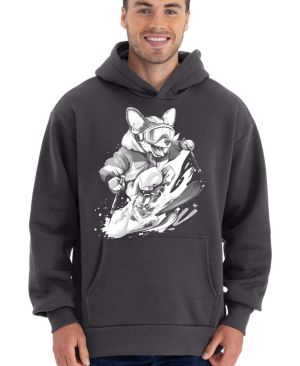 Lyžařský pes,bílý potisk