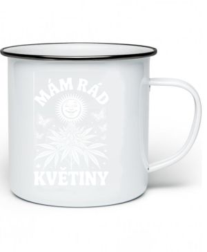 Mám rád květiny, bílý potisk