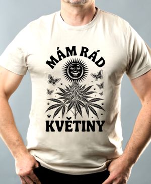 Mám rád květiny, černý tisk