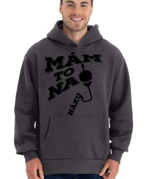 Mám to na háku. Černý tisk.
