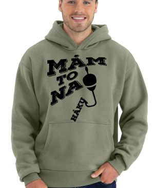 Mám to na háku. Černý tisk.