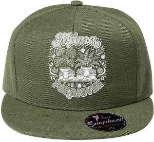 Máma pokojovek, bílý tisk