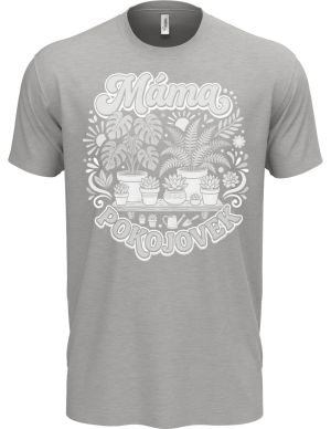 Máma pokojovek, bílý tisk