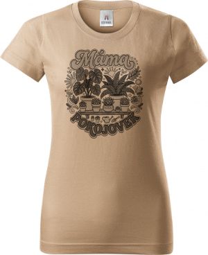 Máma pokojovek, černý tisk