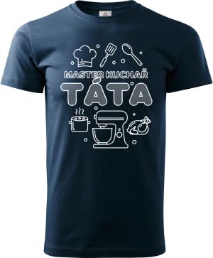 Master kuchař táta, bílý tisk