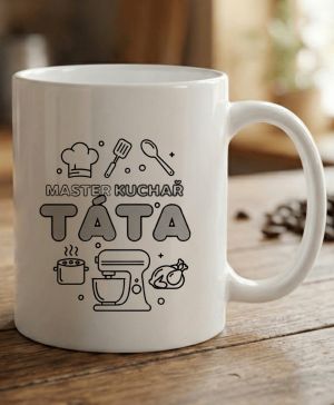 Master kuchař táta, černý tisk