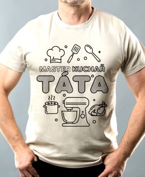 Master kuchař táta, černý tisk