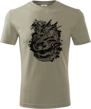 Mech Gundam, V2, černý tisk