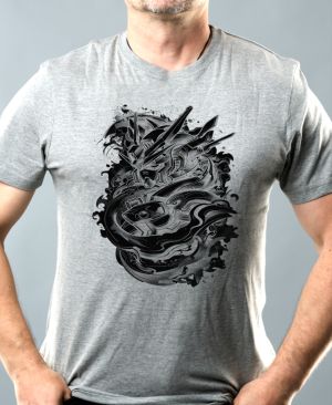 Mech Gundam, V2, černý tisk